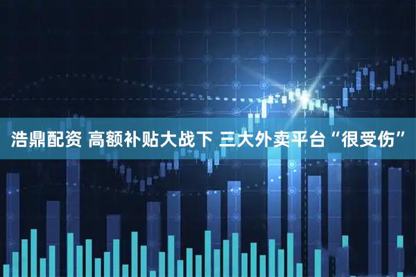 浩鼎配资 高额补贴大战下 三大外卖平台“很受伤”